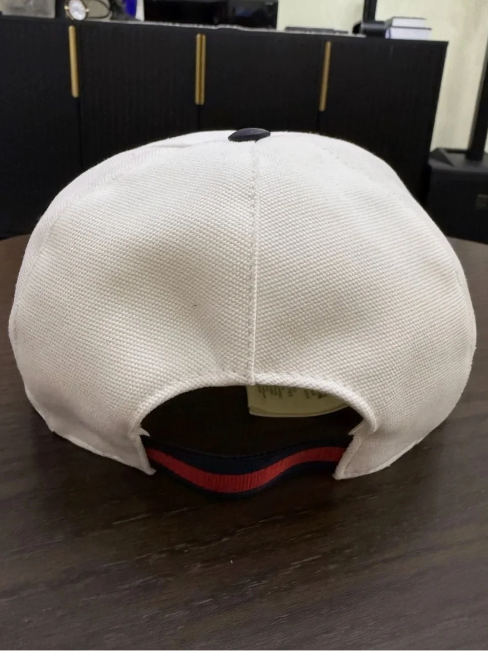 Gucci Cloth white baseball Italy Cap Hat L 59cm $550